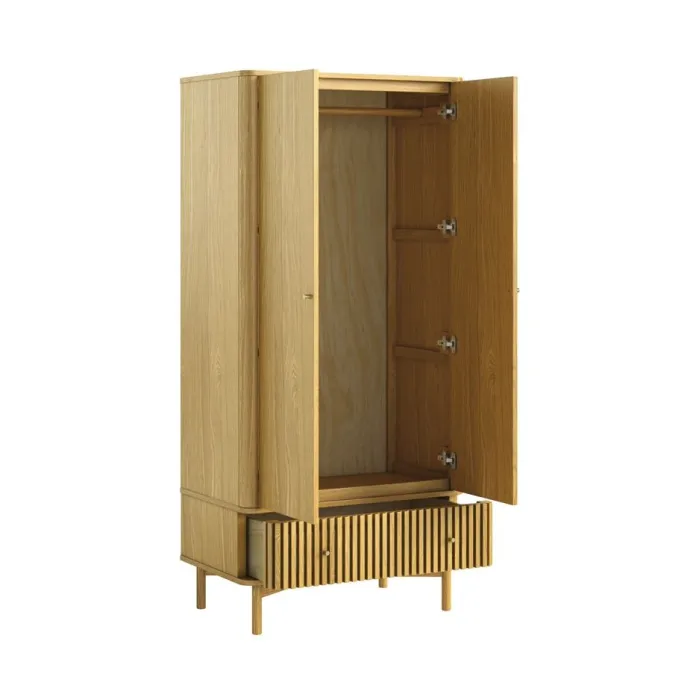 Soho Gents Wardrobe - Natural Oak | Murphy Furniture