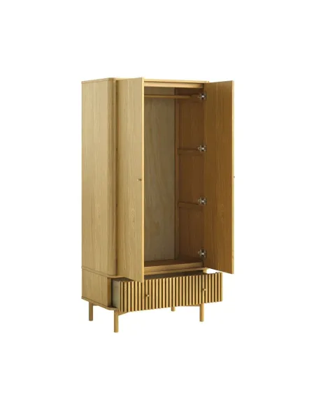 Soho Gents Wardrobe - Natural Oak | Murphy Furniture
