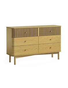 Soho 6 Drawer Chest - Natural Oak | Murphy Furniture