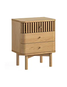 Soho 3 Drawer Bedside Locker - Natural O | Murphy Furniture