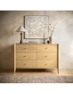 Teramo 6 Drawer Chest - Natural | Murphy Furniture