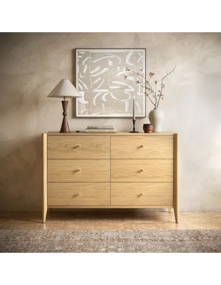 Teramo 6 Drawer Chest - Natural | Murphy Furniture
