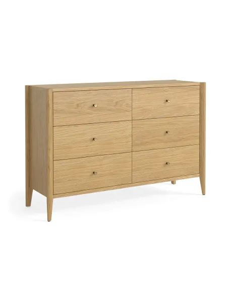 Teramo 6 Drawer Chest - Natural | Murphy Furniture