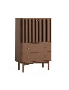 Boardwalk Shoe Cabinet - Brown Oak | Murphy Furniture