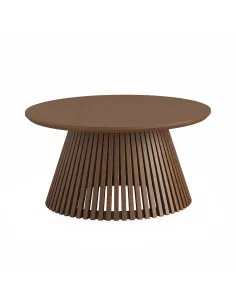 Boardwalk Round Coffee Table - Brown Oak | Murphy Furniture