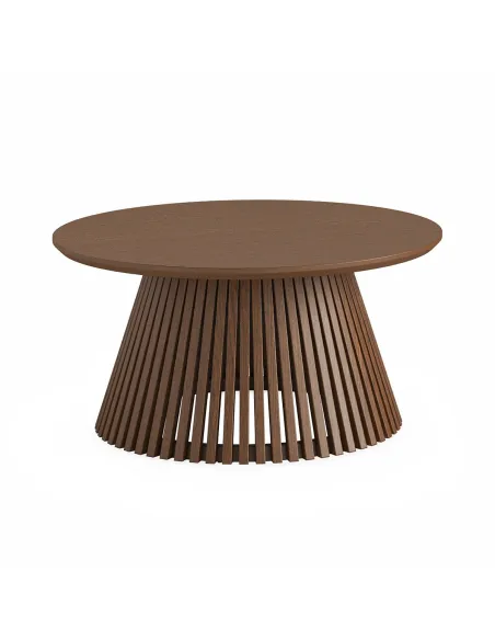 Boardwalk Round Coffee Table - Brown Oak | Murphy Furniture