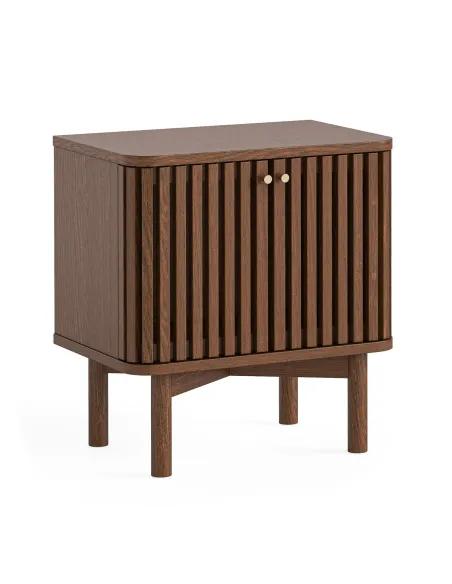 Boardwalk Bedside Locker - Brown Oak | Murphy Furniture