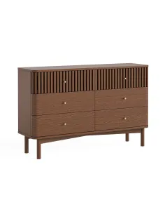 Boardwalk 6 Drawer Chest - Brown Oak | Murphy Furniture
