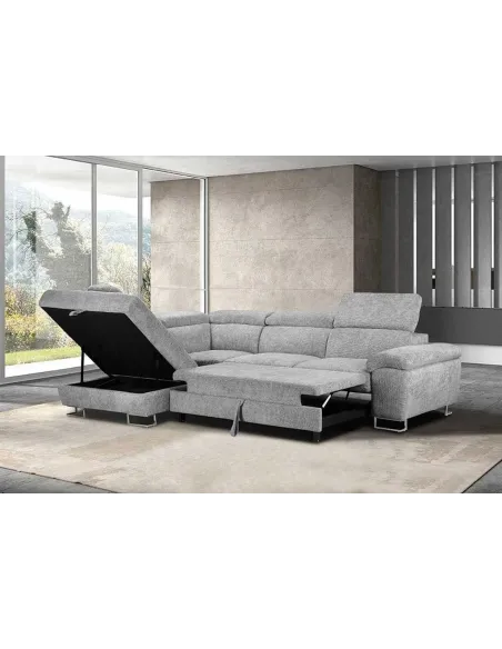 Roma LHF Corner Sofa - Grey | Murphy Furniture