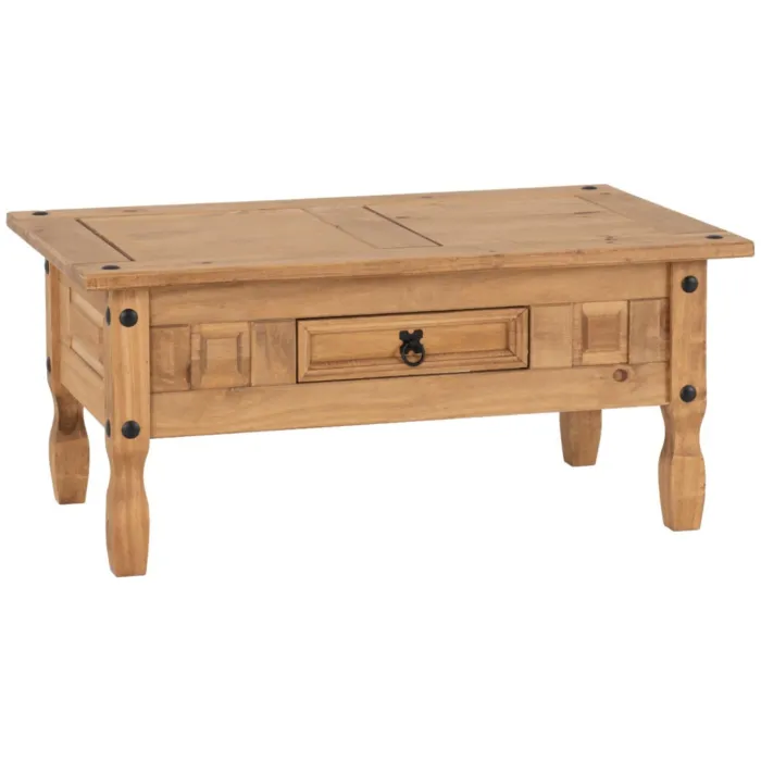 Corona 1 Drawer Coffee Table - Distresse | Murphy Furniture