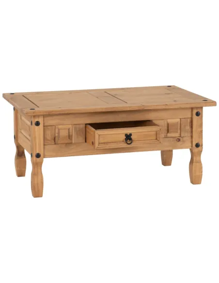 Corona 1 Drawer Coffee Table - Distresse | Murphy Furniture