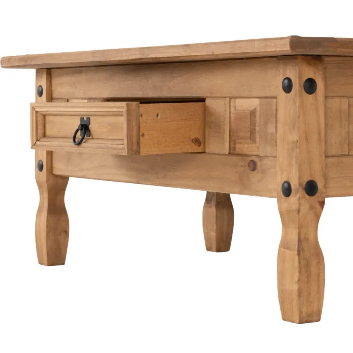 Corona 1 Drawer Coffee Table - Distresse | Murphy Furniture