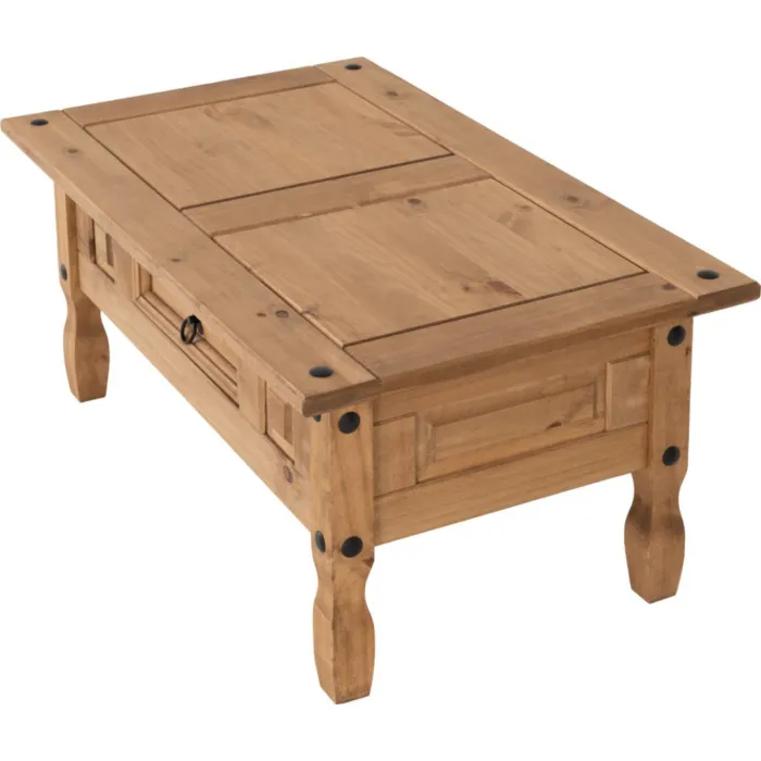 Corona 1 Drawer Coffee Table - Distresse | Murphy Furniture