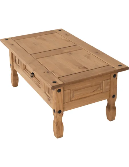 Corona 1 Drawer Coffee Table - Distresse | Murphy Furniture