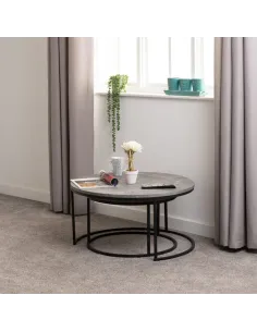 Athens Round Table Coffee Table Set - Co | Murphy Furniture 2
