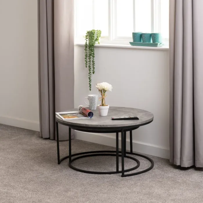 Athens Round Table Coffee Table Set - Co | Murphy Furniture