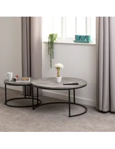Athens Round Table Coffee Table Set - Co | Murphy Furniture