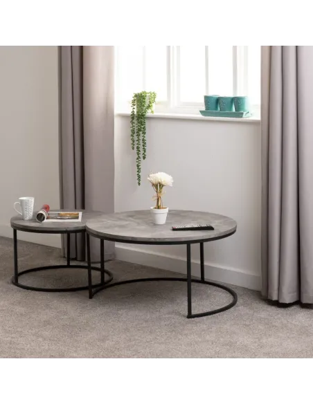 Athens Round Table Coffee Table Set - Co | Murphy Furniture
