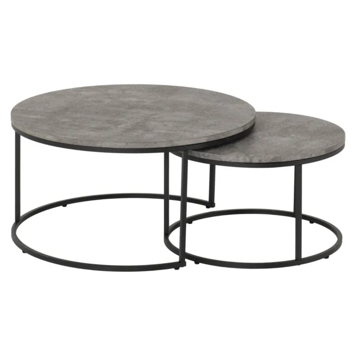 Athens Round Table Coffee Table Set - Co | Murphy Furniture