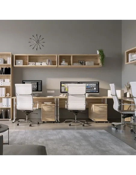 Office Line 1.6m Desk - Sonoma Oak | Murphy Furniture