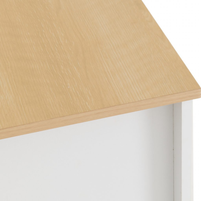 Portland 2 Drawer Bedside Locker - White | Murphy Furniture