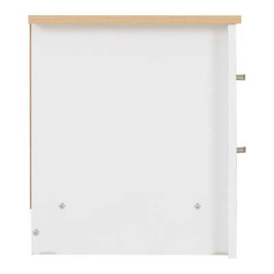 Portland 2 Drawer Bedside Locker - White | Murphy Furniture