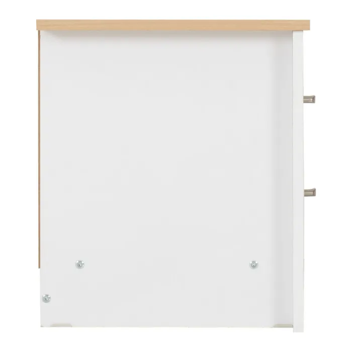 Portland 2 Drawer Bedside Locker - White | Murphy Furniture