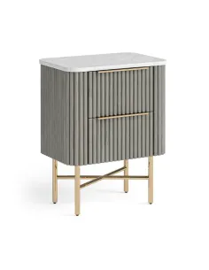 Lexington Narrow Bedside Locker - Mango | Murphy Furniture 2
