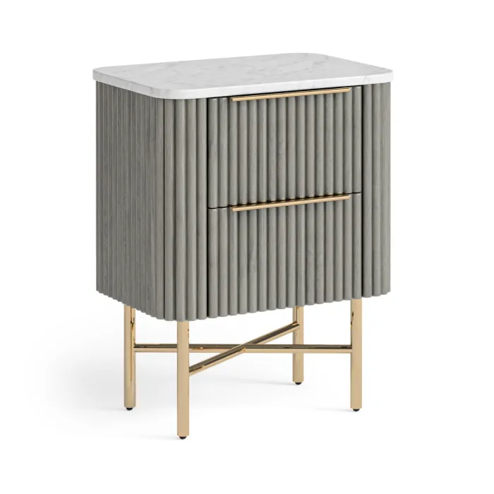 Lexington Narrow Bedside Locker - Mango | Murphy Furniture