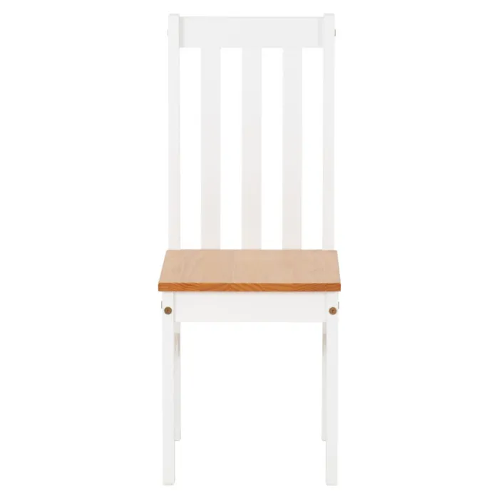 Ludlow 1+6 Dining Set - White/Oak Effect | Murphy Furniture