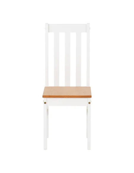 Ludlow 1+6 Dining Set - White/Oak Effect | Murphy Furniture