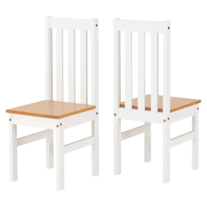 Ludlow 1+6 Dining Set - White/Oak Effect | Murphy Furniture