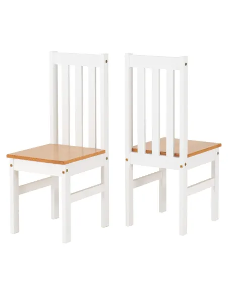 Ludlow 1+6 Dining Set - White/Oak Effect | Murphy Furniture