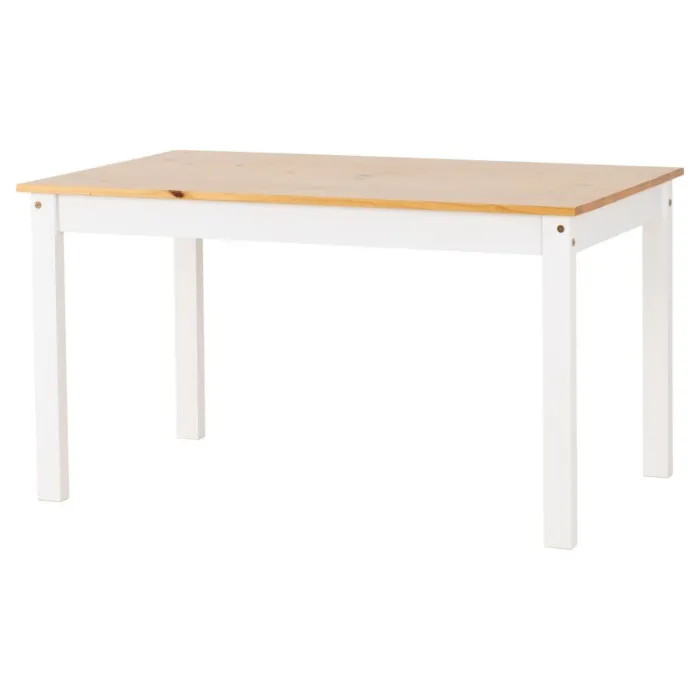 Ludlow 1+6 Dining Set - White/Oak Effect | Murphy Furniture
