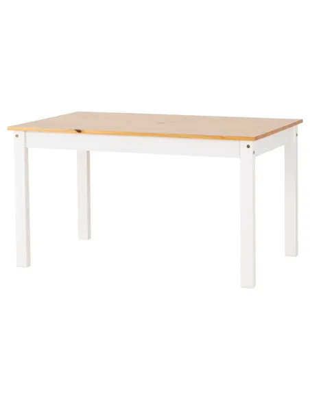 Ludlow 1+6 Dining Set - White/Oak Effect | Murphy Furniture