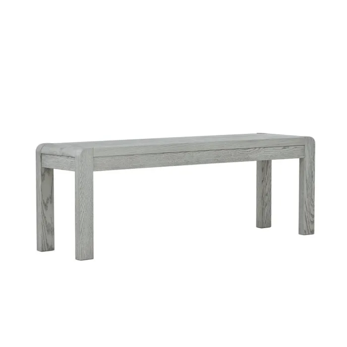 Tulip Dining Bench - Grey Stain Oak | Murphy Furniture