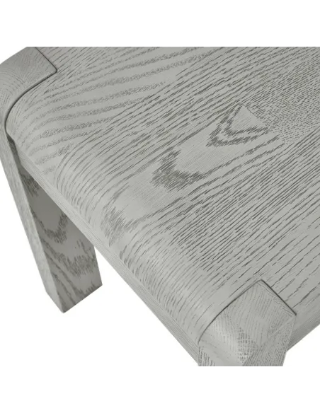 Tulip Dining Bench - Grey Stain Oak | Murphy Furniture