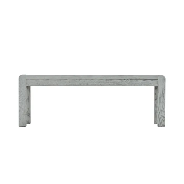 Tulip Dining Bench - Grey Stain Oak | Murphy Furniture