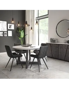 Aurelius 1300mm Round Dining Table - Whi | Murphy Furniture