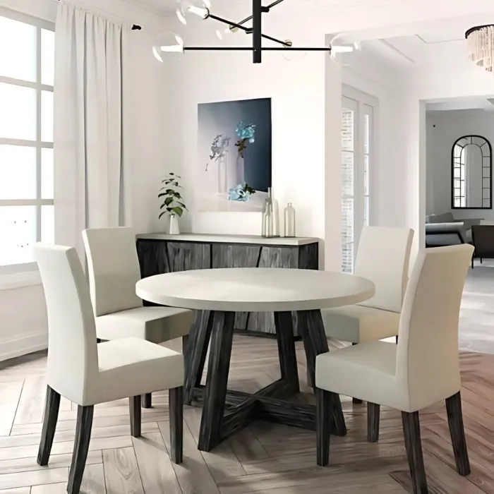 Aurelius 1300mm Round Dining Table - Whi | Murphy Furniture