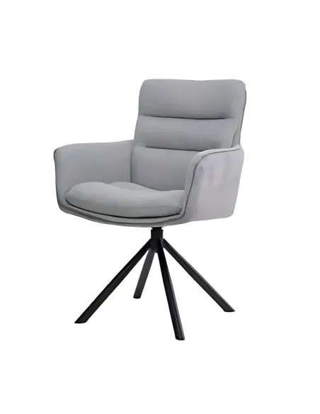 Vila Swivel Dining Chair - Grey | Murphy Furniture