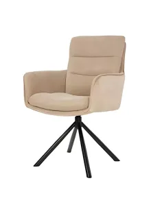 Vila Swivel Dining Chair - Beige | Murphy Furniture