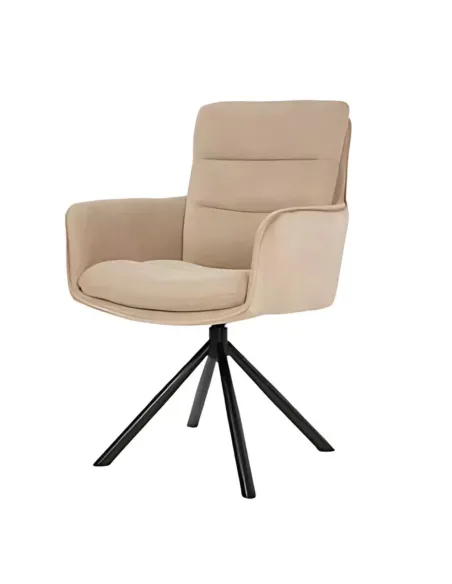 Vila Swivel Dining Chair - Beige | Murphy Furniture