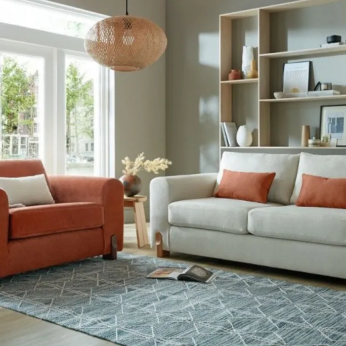 Preston 1.5 Seater Fixed Sofa Snuggler | Murphy Furniture