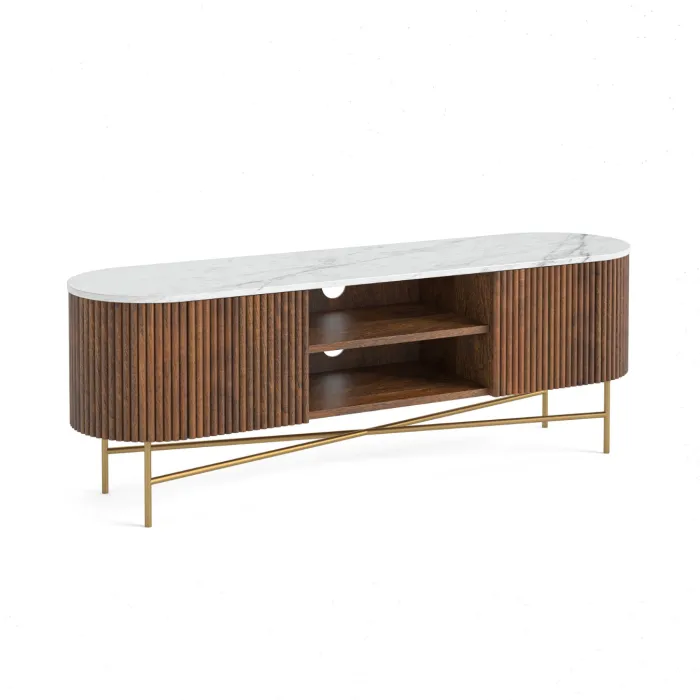 Milo Large Media Stand - Mango Wood | Murphy Furniture