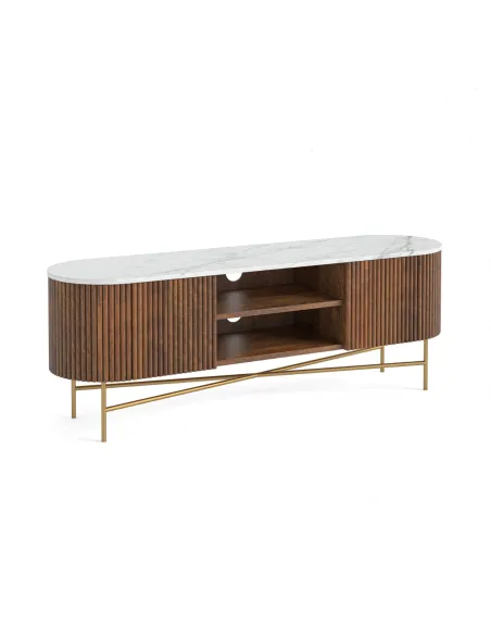 Milo Large Media Stand - Mango Wood | Murphy Furniture