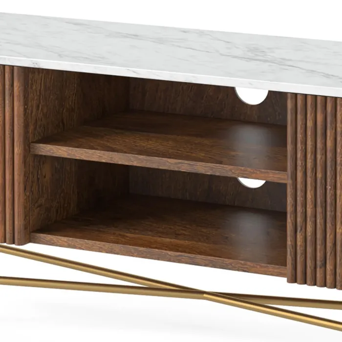 Milo Large Media Stand - Mango Wood | Murphy Furniture