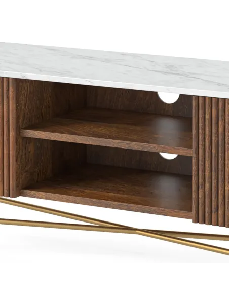 Milo Large Media Stand - Mango Wood | Murphy Furniture