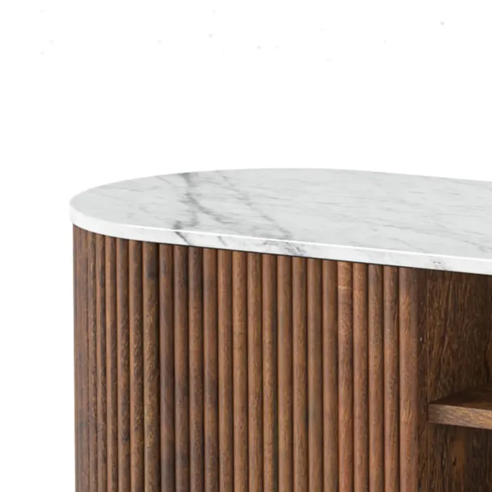 Milo Large Media Stand - Mango Wood | Murphy Furniture