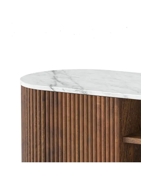 Milo Large Media Stand - Mango Wood | Murphy Furniture